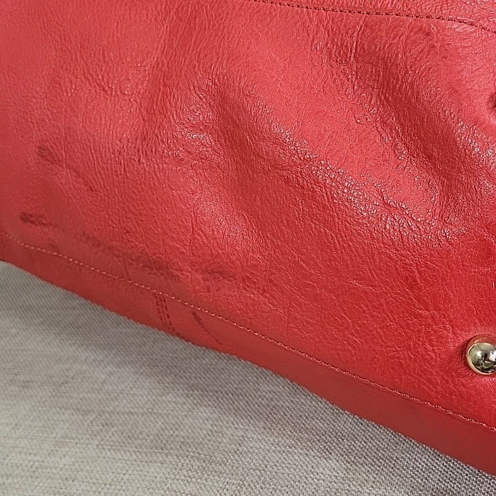 DKNY Red/Orange Leather Handbag - Picture 11 of 16